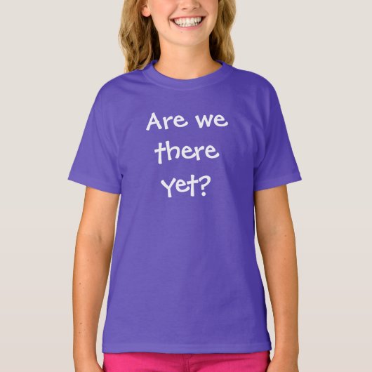 まだ着いた？キッドTシャツ Tシャツ (正面)