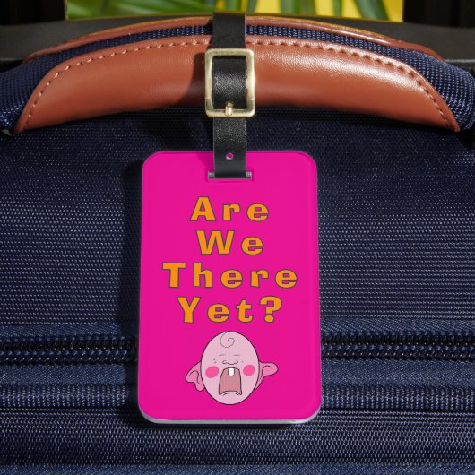 まだ着いた？トラベルアクセサリ荷物タグ ラゲッジタグ (正面インサイチュ2)