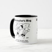 まだ着いた?名前の選択の追加。 マグカップ (正面左)