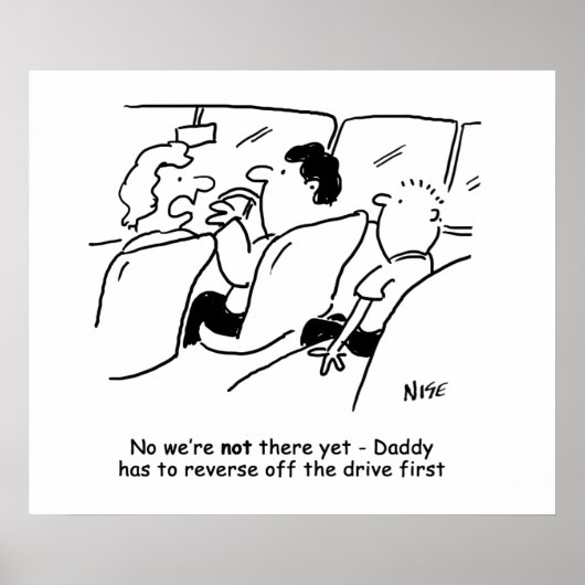 まだ着いた?子おもしろい漫画 ポスター (正面)