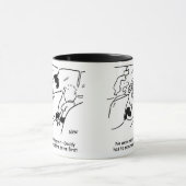 まだ着いた?D.車の中で退屈した子供 マグカップ (中央)