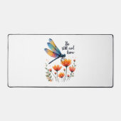 まだ知っているフローラドラゴンフライキリスト教の夏 デスクマット (正面)