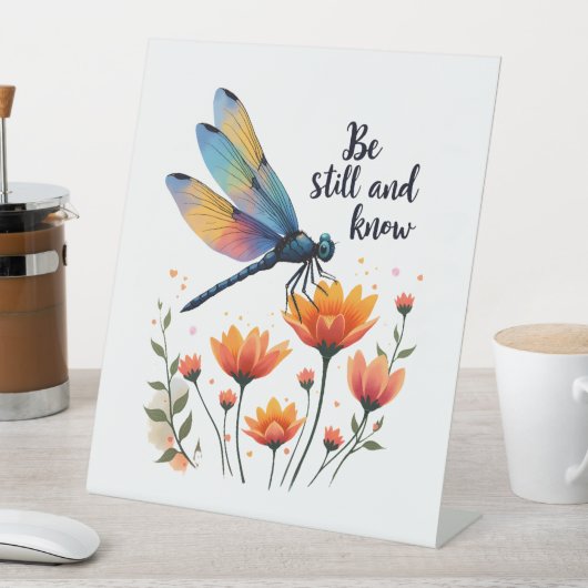 まだ知っているフローラドラゴンフライキリスト教の夏 台座サイン (インサイチュ)