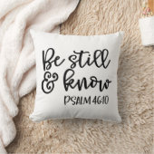 まだ知っている詩編46:10 クッション (ブランケット)