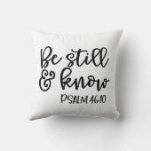 まだ知っている詩編46:10 クッション (裏面)