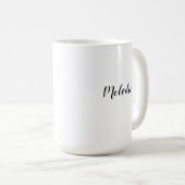 まだ知っている | スクリプトパーソナライズされた名のギフト コーヒーマグカップ (正面右)