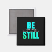 まだ神の詩篇46青を知っている マグネット (正面/裏面)