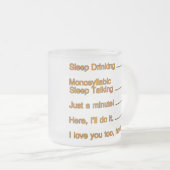 まだ私と話し合わないかもしれないおもしろい引用文 フロストグラスマグカップ (正面右)