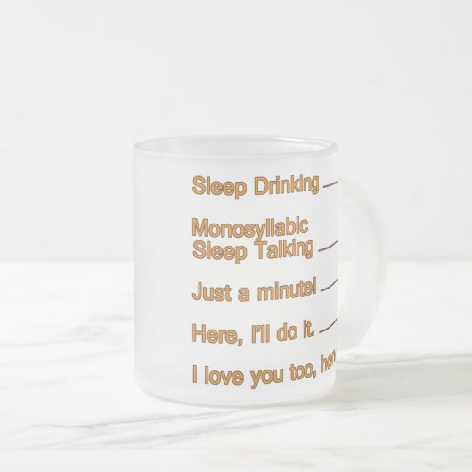 まだ私と話し合わないかもしれないおもしろい引用文 フロストグラスマグカップ (正面右)