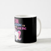 まだ私の着陸傷害の壊れた腕かわいい コーヒーマグカップ (正面右)