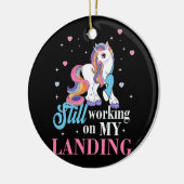 まだ私の着陸傷害の壊れた腕の船上で作業 セラミックオーナメント (左)