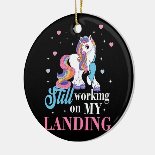 まだ私の着陸傷害の壊れた腕の船上で作業 セラミックオーナメント (左)