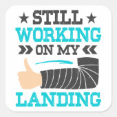 まだ私の着陸、腕の手術の生存者に取り組んでいる スクエアシール (正面)