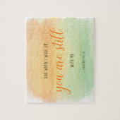 まだ私の詩編バイブル引用文水色 ジグソーパズル (縦)