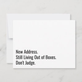 まだ箱の中から生きている、おもしろカードを判断しない ノートカード