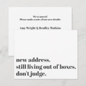 まだ箱の中から生きている、カードを判断しない ノートカード (正面/裏面)