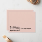 まだ箱の中から生きている、判断しない赤面カード ノートカード (正面/裏面インサイチュ)