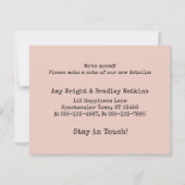 まだ箱の中から生きている、判断しない赤面カード ノートカード (裏面)