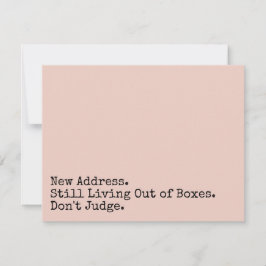 まだ箱の中から生きている、判断しない赤面カード ノートカード