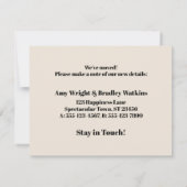 まだ箱の中で生きている、クリームカードを判断しない ノートカード (裏面)