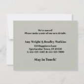 まだ箱の中で生きている、セージのカードを判断しない ノートカード (裏面)