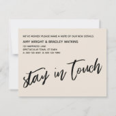 まだ箱の外で生きているクリームカードを判断しない ノートカード (裏面)