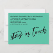 まだ箱の外で生きているグリーンカードを判断しない ノートカード (裏面)