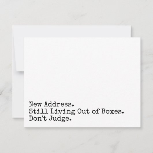 まだ箱の外で生きている判断おもしろいカード ノートカード (正面)