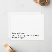 まだ箱の外で生きている判断おもしろいカード ノートカード (正面/裏面インサイチュ)