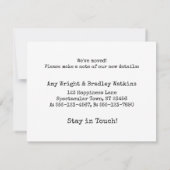 まだ箱の外で生きている判断おもしろいカード ノートカード (裏面)