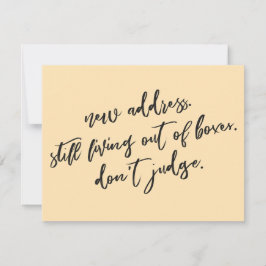 まだ箱の外で生きている桃のカードを判断しない ノートカード