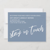 まだ箱の外で生きることは青を判断しない ノートカード (裏面)