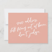 まだ箱の外で生活し、コーラルカードを判断しない ノートカード (正面)