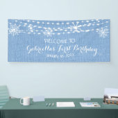 まだ素朴夢想冬ワンダーランドファースト誕生日 横断幕 (トレードショー)