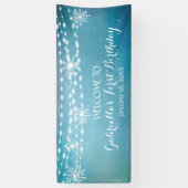 まだ素朴夢想冬ワンダーランドファースト誕生日 横断幕 (縦)