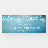 まだ素朴夢想冬ワンダーランドファースト誕生日 横断幕 (横)