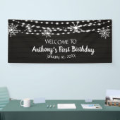 まだ素朴夢想冬ワンダーランドファースト誕生日 横断幕 (トレードショー)