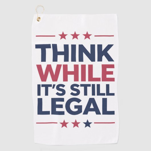 まだ考え法的な共和党の贈り物だが ゴルフタオル (正面)