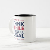 まだ考え法的な共和党の贈り物だが ツートーンマグカップ (正面左)
