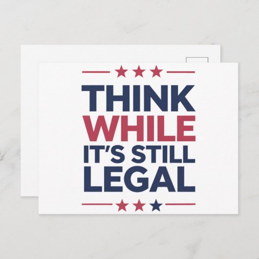 まだ考え法的な共和党の贈り物だが ポストカード (正面/裏面)