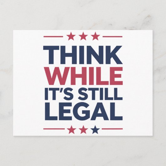まだ考え法的な共和党の贈り物だが ポストカード (正面)
