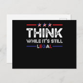 まだ考え法的な政治の中で ポストカード (正面/裏面)