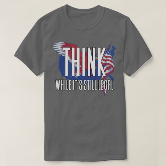 まだ考え法的な状態が続いている間4 Tシャツ (デザイン正面)