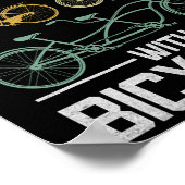 まだ自転車遊びしています MTB サイクリスト ポスター (角)
