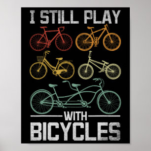 まだ自転車遊びしています MTB サイクリスト ポスター