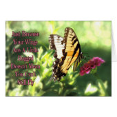 まだ虎のアゲハチョウ蝶5x7 (正面横)