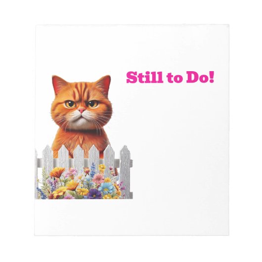 まだ行う – アラーム ノートパッド (正面)