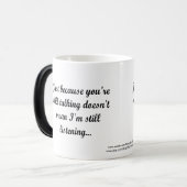 まだ話し聞てない |サッシーおもしろい引用文 モーフィングマグカップ (正面左)