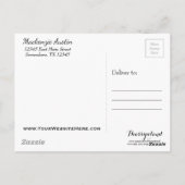 まだ話し聞てない |ホワイトスクリプト引用文 ポストカード (裏面)