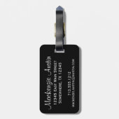 まだ話し聞てない |ホワイトスクリプト引用文 ラゲッジタグ (裏面縦)